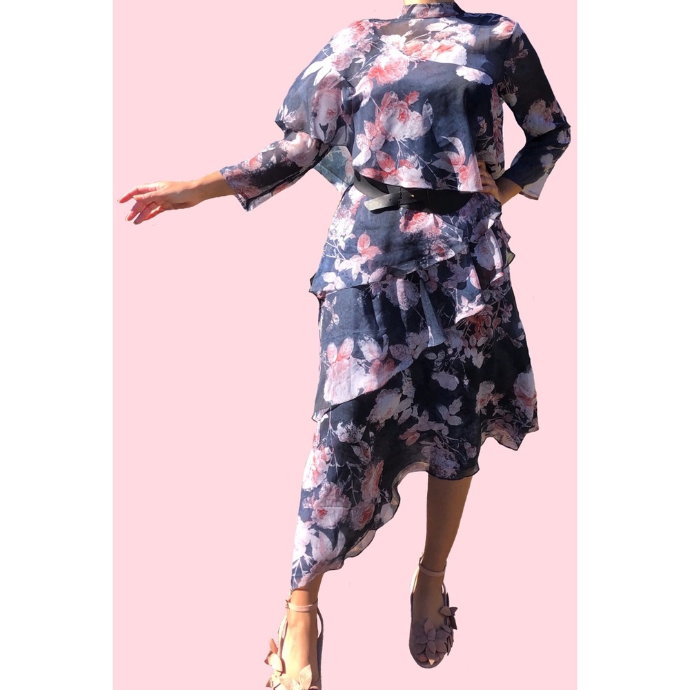 Anthropologie Sammy Tiered Floral Dress - Picture 5 of 5